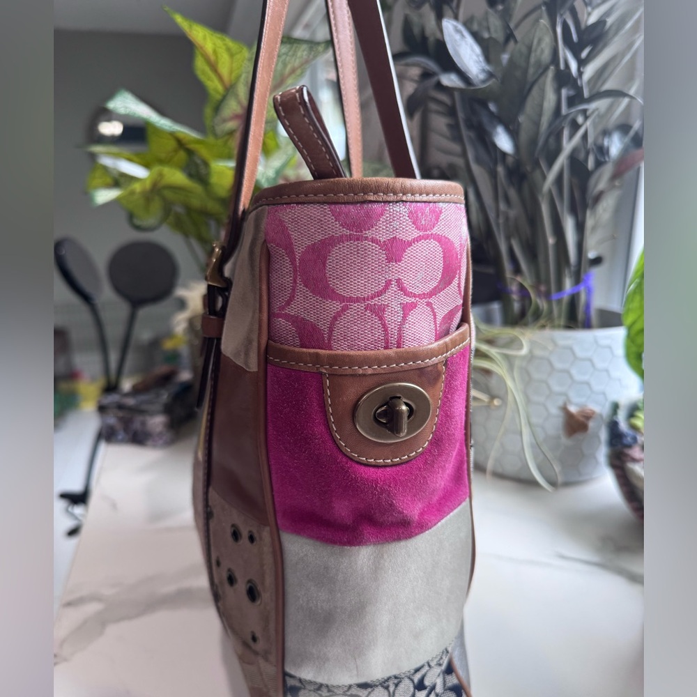 Coach Patchwork Tote #10001 Vintage +CHARMS - Picture 5 of 8